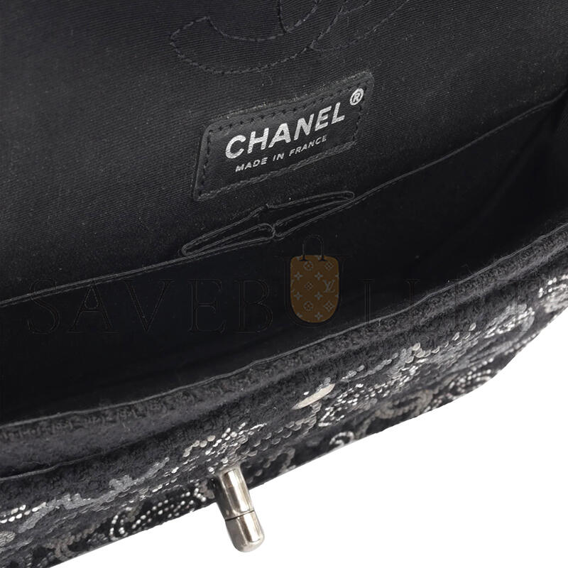 Ch**el strass crystal medium classic flap bag (25.5*15.5*6.5cm)